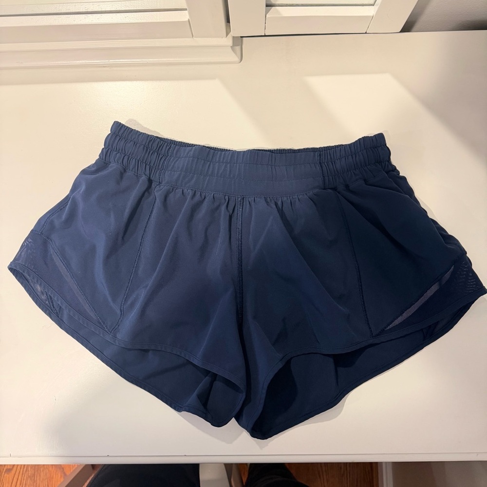 Lululemon Navy Hotty Hot Shorts
